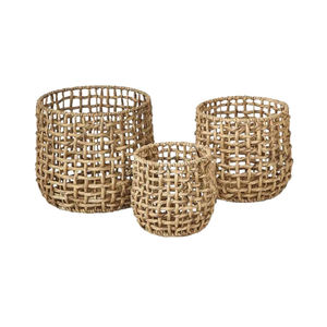 Haprosimex Saigon ตะกร้าใส่ของจากหญ้าทะเลสานด้วยมือพร้อมที่จับในตัวผู้ผลิตตะกร้า - Product Image 2