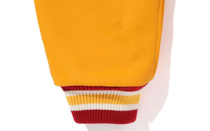 Veste en cuir véritable pour homme, design personnalisé dernier cri, de haute qualité, style universitaire, livraison DDP. - Product Image 6