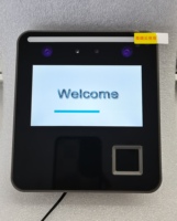 Terminal de reconocimiento de huellas dactilares y venas de la palma de la mano de 4,3 pulgadas para control de acceso y asistencia, uso en interiores