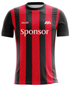 เสื้อ100% โพลีเอสเตอร์ออกแบบโลโก้ได้ตามต้องการเสื้อฟุตบอลผ้านุ่มพิมพ์ลายสำหรับผู้ใหญ่ชุดวอร์มสำหรับคลับ - Product Image 2