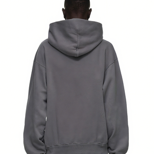 Personalizado francés Terry Vintage ácido lavado hombres Zip up bordado Sudadera con capucha fabricantes OEM 400 500gsm sudaderas con capucha logotipo personalizado 100% algodón - Product Image 3