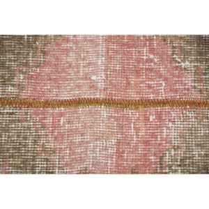 Alfombra Turca de 2.1x12.8 pies (64x390 cm), Alfombra Vintage Marrón con Diseño de Camuflaje - Product Image 5