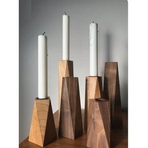 Bougeoir décoratif en bois de conception unique Bougeoir en bois de qualité supérieure Bougeoir décoratif de table basse - Product Image 3