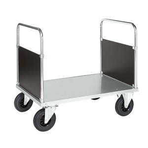 Industrial and Shopping <b>Platform</b> <b>Trolley</b> with Four- and Three-Wheel Options Enclosed Frame OEM Support for Warehouse Storage - Product Image 1