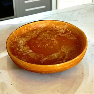 Bol en résine de forme ovale, poli, vaisselle décorative, écologique, origine Uttar Pradesh, passe au lave-vaisselle, usage domestique - Product Image 4