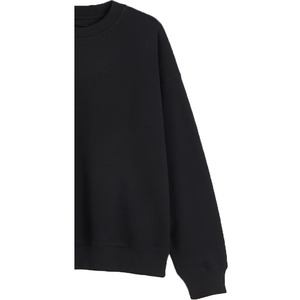 Sweat-shirt à col rond en molleton 100% coton premium pour homme, écologique, respirant, avec logo imprimé en relief sur le devant, 240g - Product Image 5