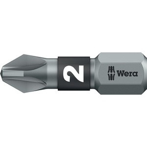 WERA BiTorsion <b>Screwdriver</b> Bit 855/1 BTZ 1/4\" PZD 25mm Length Pack Size 10 Tough - Product Image 1