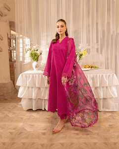 Robe traditionnelle afghane en soie élégante personnalisée du fabricant Salwar Kameez pour femmes et vêtements ethniques pour filles 558 pièces en vente - Product Image 6