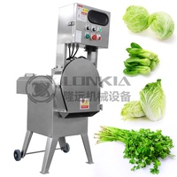 LONKIA Industrial hoja verduras frescas frutas máquina cortadora apio repollo espinaca trituradora rebanadora