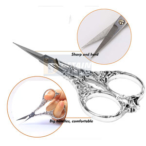 Fancy <b>Scissors</b> High Quality Stainless Steel Multi Use Shears Threading - Embroidery - Nail & Eyebrow <b>Scissors</b> - Product Image 2