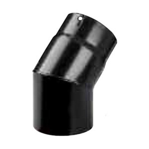 Gomito Plus in Porcellanato Nero 45, Diametro 20 Cm - Product Image 1
