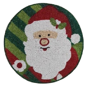 แผ่นรองทรงกลมประดับด้วยลูกปัดสำหรับวางในบ้านและโรงแรมแผ่นรองทรงกลมลายดอกไม้ของขวัญ - Product Image 4