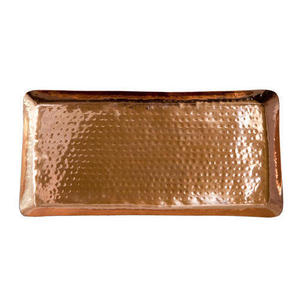 Stocked High Finishing Metal Serving Copper Golden Silver Hammered Design and <b>Plain</b> Tabletop Decorative Galvanized Metal - Product Image 2
