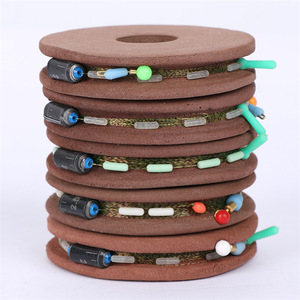 Spotted Main NylonInvisible Water Line Fishing Leader Rigs Set avec émerillons et perles Boucle <span class=keywords><strong>pré</strong></span> attachée Chasse en eau douce salée - Product Image 1