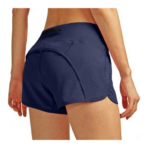 Pantalones cortos de gimnasio para mujer personalizados profesionales, transpirables, de poliéster, licra, entrenamiento atlético, Yoga, sólidos, varios colores, personalizados para - Product Image 4