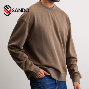 Sudadera con capucha de gran tamaño para hombre de alta calidad, Sudadera ligera de algodón con 3D personalizado para diseño de hombros caídos con estampado de hojaldre - Product Image 1