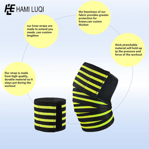 Rodillera de algodón: soporte elástico para levantamiento de pesas con estilo, levantamiento de pesas y entrenamientos de gimnasio | Mejora tus sesiones de fitness - Product Image 2