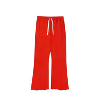 Pantalones Deportivos Casuales Holgados de Alta Calidad, Pantalones Deportivos Rectos de Pierna Ancha, 100% Algodón, Cintura Elástica, Logotipo Personalizado