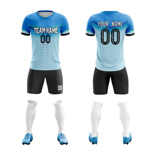 Vêtements de sport respirants à manches courtes avec impression de logo personnalisée de haute qualité, légers, meilleur design, uniforme de football pour hommes - Product Image 3