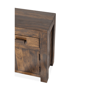 Table de chevet Romeo en bois massif de luxe moderne avec recharge sans fil Table de chevet pour chambre ou appartement Meubles de maison - Product Image 4