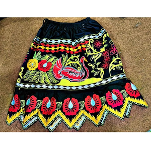 Latest Fashion Cotton Hawaiian Islander <b>Skirts</b> Guam Micronesia Design Floral Embroidered High Quality Women Floral <b>Skirts</b> - Product Image 6