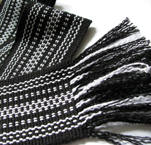 Handmade Ukrainian Woven <b>Belt</b> Slavic Cossack Sash, Black & White Girdle, Unisex Waistband for <b>Jeans</b> - Product Image 6
