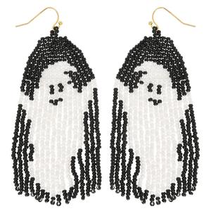 ต่างหูปักลูกปัดดีไซน์หลากสีทำจากลูกปัดแก้ว100เปอร์เซ็นเหมาะสำหรับชุดงานเทศกาล - Product Image 5