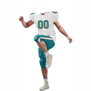 เสื้ออเมริกันฟุตบอลแบบสั่งทำขายดี ระบายอากาศ ป้องกันรังสียูวี แขนสั้น คุณภาพสูง MOQ ต่ำ มีสินค้าในสต็อก - Product Image 5