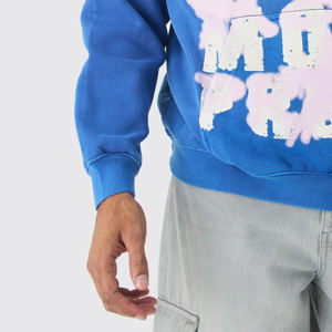 400gsm Peso pesado 100% Algodón Sudaderas con capucha de gran tamaño para invierno-Estilo callejero Hip Hop Impresión de pantalla gruesa - Product Image 6