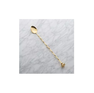 Cuillère de bar en laiton Cuillère à agitateur à Cocktail pour longue poignée personnalisée et accessoires de Bar à vin Pièce de conception d'agitateur à Cocktail - Product Image 3