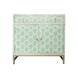 Console en incrustation d'os, table en incrustation d'os artisanale - Product Image 1