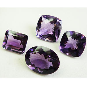 อเมทิสต์สีม่วงผสมทรงสี่เหลี่ยมผืนผ้าทรงรีรูปทรงตัดเหลี่ยมเพชรพลอยหลวมธรรมชาติเกรดสูงสำหรับทำเครื่องประดับ - Product Image 2