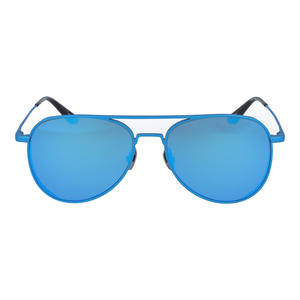 Gafas de sol deportivas de lujo para hombre, unisex, ergonómicas, de titanio, Protección cómoda, policarbonato, logotipo azul, hecho en Francia - Product Image 2