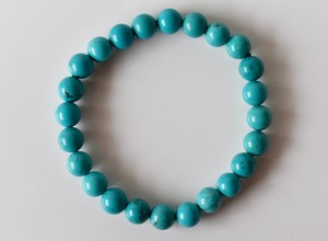 Pulseras Elásticas de Turquesa Natural con Cuentas Redondas de Piedra Natural de 8mm, Joyería de Moda Linda y de Alta Calidad al por Mayor para Regalo - Product Image 6