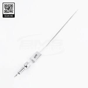 ท่อดูดและฉีดล้างเลมเปิร์ตแบบพรีเมียม 190 มม. - ท่อสแตนเลสเกรดผ่าตัดสำหรับหู อุปกรณ์หู คอ จมูก ระดับมืออาชีพ - Product Image 1