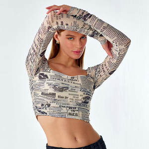 Nouveau Premium qualité couleur unie à manches longues été femmes T-Shirt à manches longues Look élégant meilleure arrivée 100% coton respirant - Product Image 1