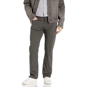 กางเกงยีนส์ยืดทรงแบ็กกี้ผู้ชายสไตล์คลาสสิกกางเกงเอวยางยืดสำหรับนักธุรกิจผ้าเดนิมลำลองปักแนวธุรกิจสำหรับฤดูหนาวสไตล์ตรงสีพื้น - Product Image 5