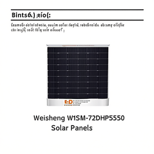 Panneau solaire Weisheng WSM-72DHP550 - Product Image 2