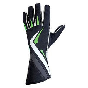 2025 guantes de carreras de Kart personalizados para todo tipo de clima transpirables OEM guantes de karting para hombres Color verde dedo completo Sostenible/duradero - Product Image 6