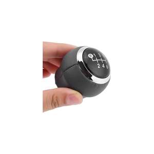 Pomo de Palanca de Cambios de 6 Velocidades de Cuero Negro para Autos Corolla, Auris, Avensis, Yaris y CHR - Product Image 2