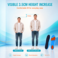 Chaussures de haute qualité, semelles intérieures augmentant la hauteur de 3 à 4 couches, semelles intérieures réglables