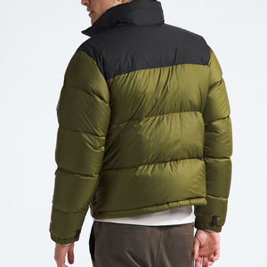 Chaqueta acolchada informal a prueba de viento para hombre personalizada al por mayor, chaqueta bomber con capucha con estampado tejido de color sólido grueso cálido para invierno 20 - Product Image 4