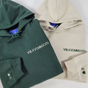 เสื้อกันหนาวมีฮู้ดของผู้ชายเสื้อสวมหัวผ้าเทอร์รี่แบบสวมหัวปักลายไหล่ปล่อยปล่อยแบบเรียบโลโก้ออกแบบได้ตามต้องการ - Product Image 4