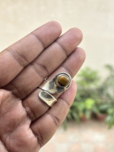 Customized Handmade Sterling Silver <b>Tiger</b> <b>Eye</b> <b>Ring</b> Cut Stone All Sizes Shape Wedding 3A Quality Classic Vintage Bezel Setting - Product Image 2