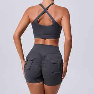 Nouveaux leggings de yoga à taille élastique, ensemble de fitness haut de gamme, vêtements de sport personnalisés OEM pour femmes, taille haute, vente en gros - Product Image 4