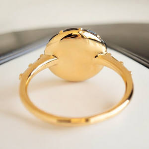 Anillos Vintage de Plata de Ley 925 para mujer, bonitos y elegantes, con espinela negra, corte de circón, compromiso, boda, fiesta, joyería para mujer - Product Image 3