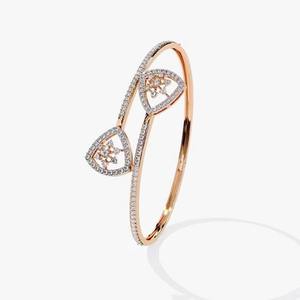 Solid 10K Rose Gold Hip Hop Jewelry Moissanite Tennis for <b>Bracelet</b> Iced Out Fashion <b>Cuff</b> <b>Bracelets</b> for <b>Women</b> - Product Image 1
