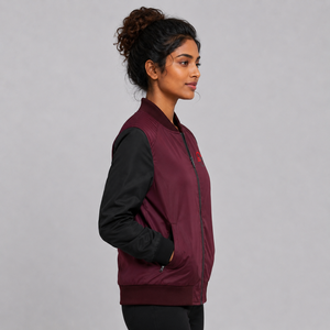 Veste bomber matelassée respirante de qualité supérieure, sur mesure pour femmes, design OEM ODM, fermeture éclair, manches longues, saison hivernale - Product Image 2