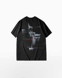 T-shirts techniques surdimensionnés pour hommes personnalisés en gros tissu respirant en nylon élasthanne couleur personnalisée logo imprimé vêtements de rue longs - Product Image 1