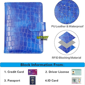 Cartera de viaje de cuero PU con sublimación personalizada, funda para pasaporte y etiqueta de equipaje, regalo de recuerdo - Product Image 3